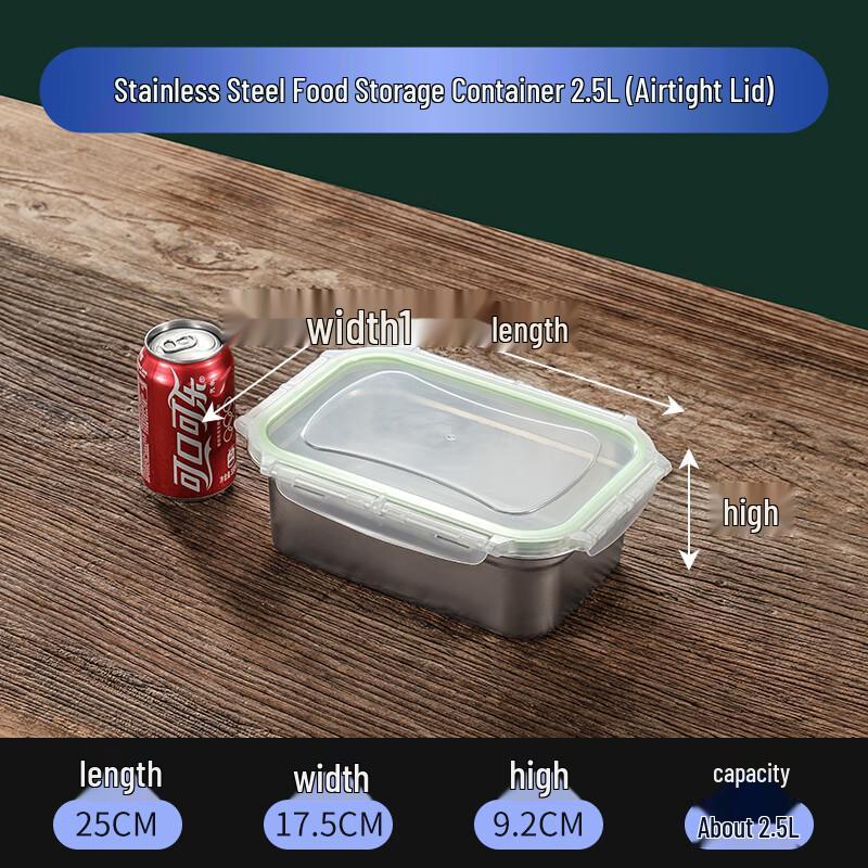 

316 Stainless Steel Food Storage Box with Lid