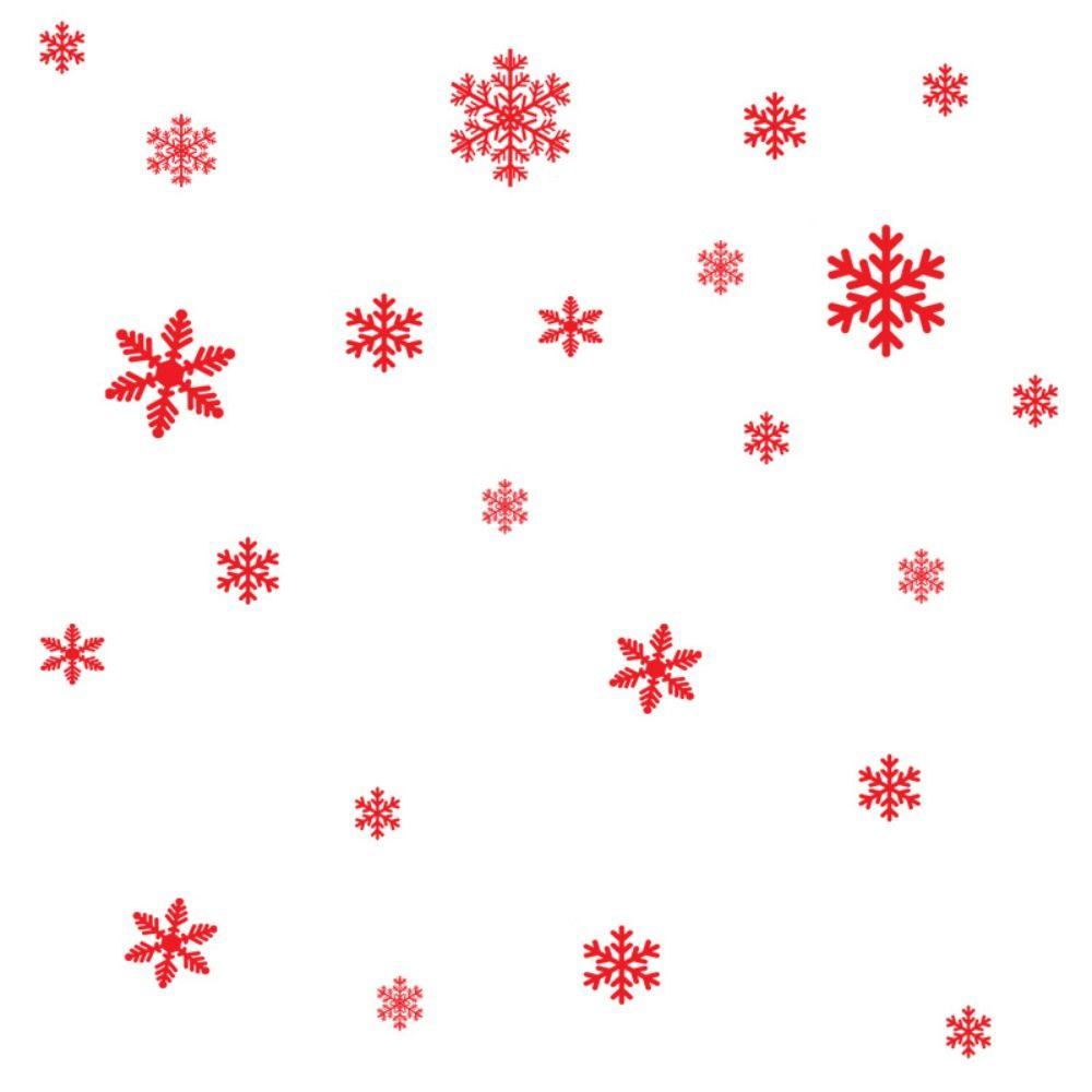 

Anti-collision Electrostatic Snowflake Sticker Snowflake Xmas Glass Sticker Home Decals 7