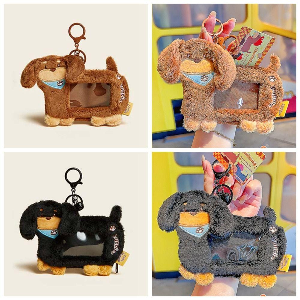 Dustproof Dachshunds Card Cover PP Cotton Plush Photo Protective Case  Outdoor
