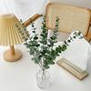 24Pcs Artificial Leaves Realistic Care Easy Simulated Plastic 38cm Eucalyptus Green Plant Branch