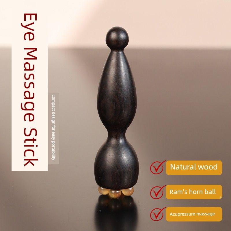 

Purple Sandalwood Small Lotus Pod Eye Massager, Horn-Shaped Facial Massage Stick for Acupoint Massage, Skincare Tool for Women Purple Sandalwood Horn Massage Stick