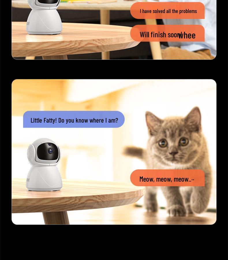 360° WiFi/4G Home Surveillance Camera with Two-Way Audio & Mobile Remote Control