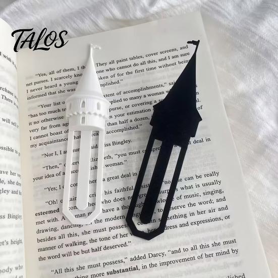 Tower Shaped Bookmark Castle Paper Clip Bookmark, 3D Printed Cute Book Page Fairy Tale Markers for Reading, Fantasy Medieval Paperclip Students