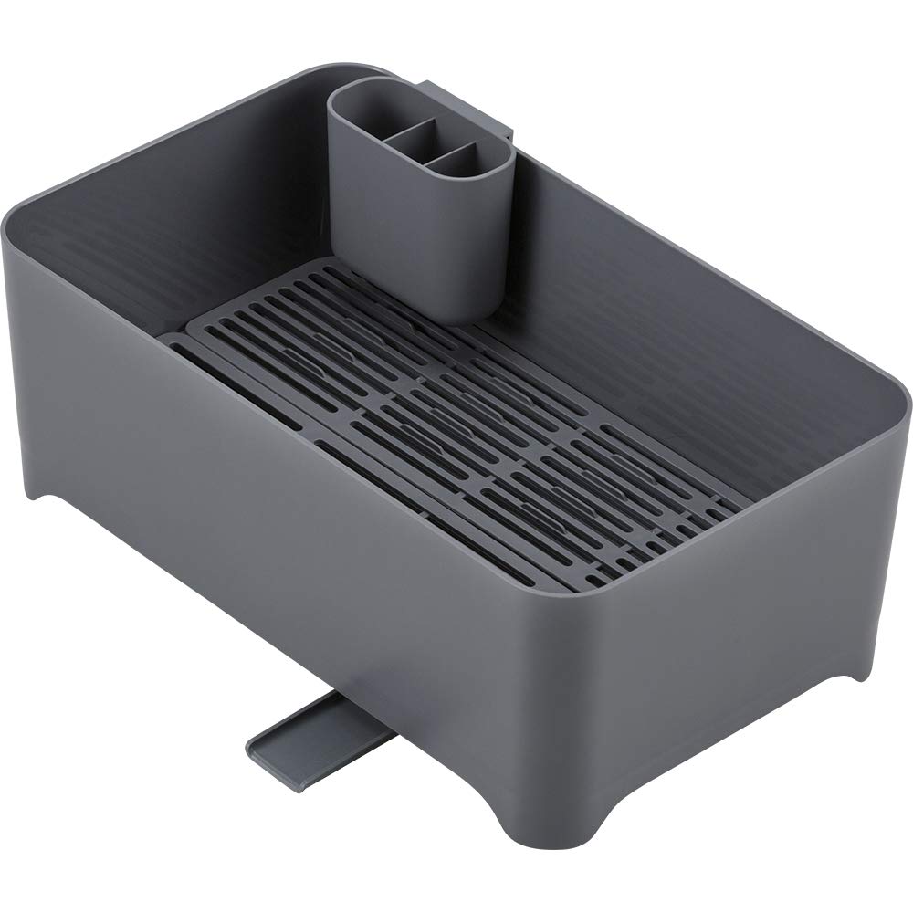 Крышка-сушилка для посуды YOHAKU, трансформирующаяся в таз для мытья, светло-серая, MG-0312