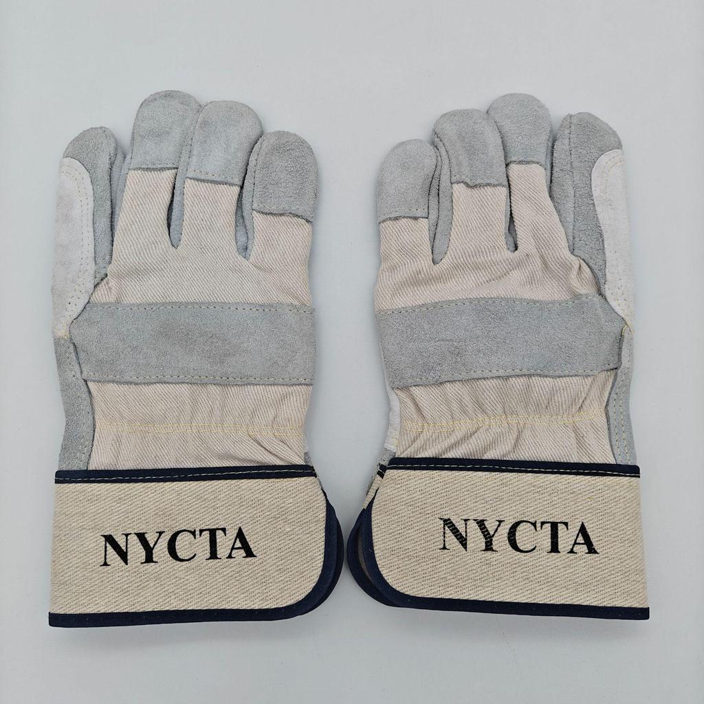 Sheepskin & Cowhide Heat-Resistant Welding Gloves with Palm Patch – Soft, Anti-Scald, Abrasion-Resistant Labor Protection.