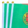 EOODLOVE 14 * 21cm Portugal Handheld Plastic Stick Flag Outdoor Celebration Event Portugal Small Size Flag