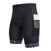 Men s Padded Bike Shorts Cycling Shorts with Easy Access Pockets Quick Dry Breathable Tight Elastic Shorts Grey M