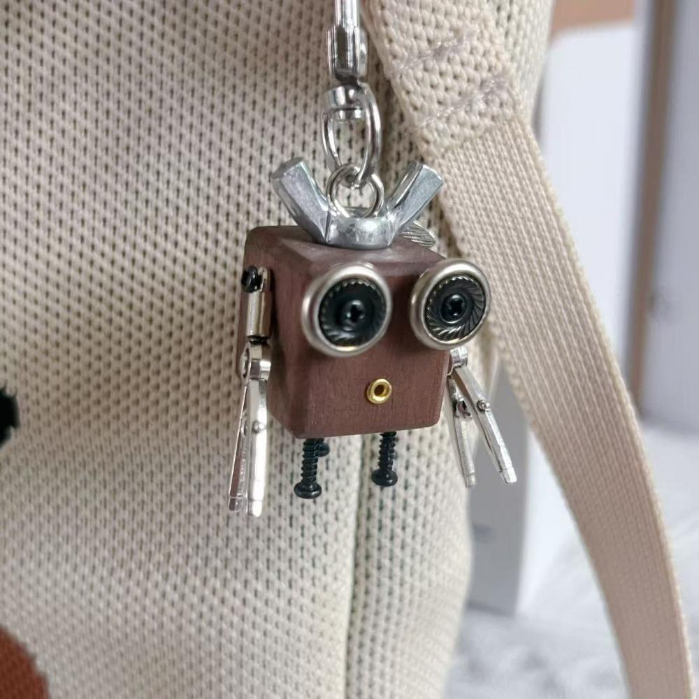 Handmade DIY Punk Bag Pendant Robot Mobile Phone Chain Keychain Tide Play Pendant Pendant Night