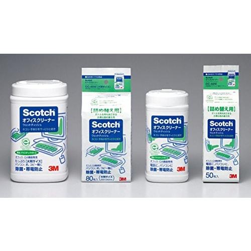[Sterilization/Antistatic] 3M Office Cleaner Wet Tissue Type Bottle 80 Pieces OC-80WN