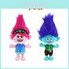 Brinquedo de Pelúcia Trolls Band Together Adorável Personagem de Desenho Animado 30cm de Altura Menino de Cabelo Azul e Menina de Cabelo Rosa Perfeito para Crianças de 7 a 14 Anos