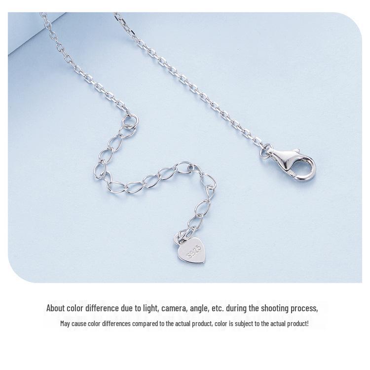 Everjoy Exquisite Moon Butterfly Necklace in S925 Sterling Silver - Versatile Women's Jewelry Accessory