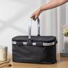 Insulated Folding Picnic Basket & Thickened Shopping Tote for Camping