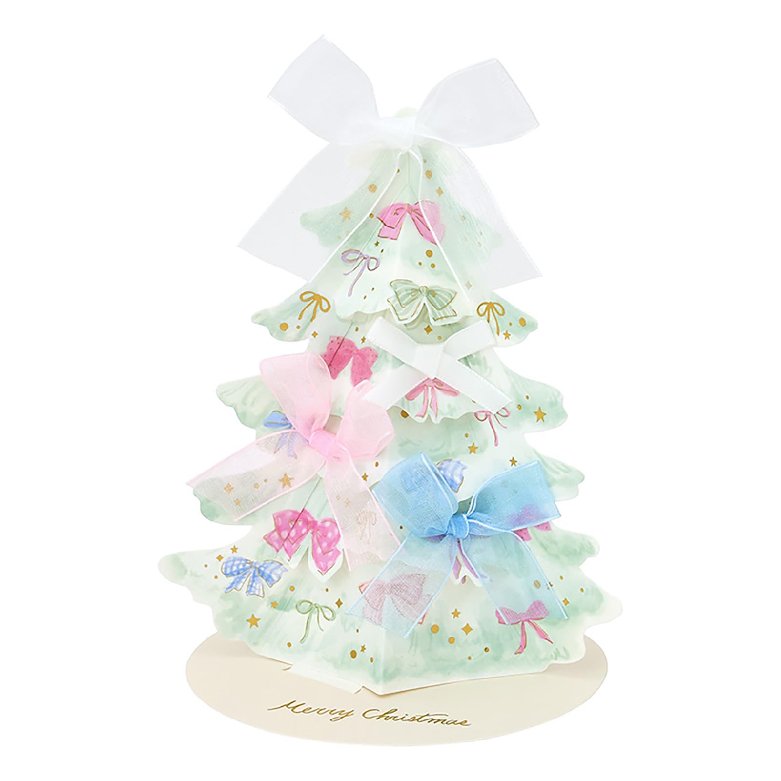 Sanrio Christmas Card Message Card Christmas Ribbon Tree JX 242489 50-5