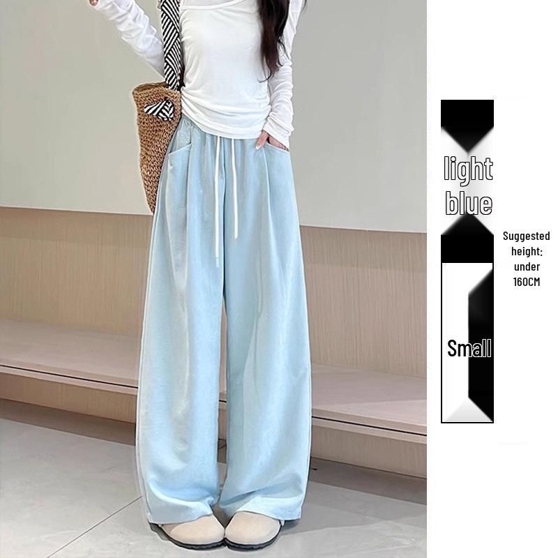 

Women s High-Waist Cloud Pants: Loose, Flattering, Wide-Leg for Summer, Spring, and Autumn L [115-130 lbs]