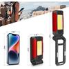 COB Work Light with Magnet LED Flashlight Camping Lamp IPX6 Waterpoof Torch USB Rechargeable Lantern As Power Bank