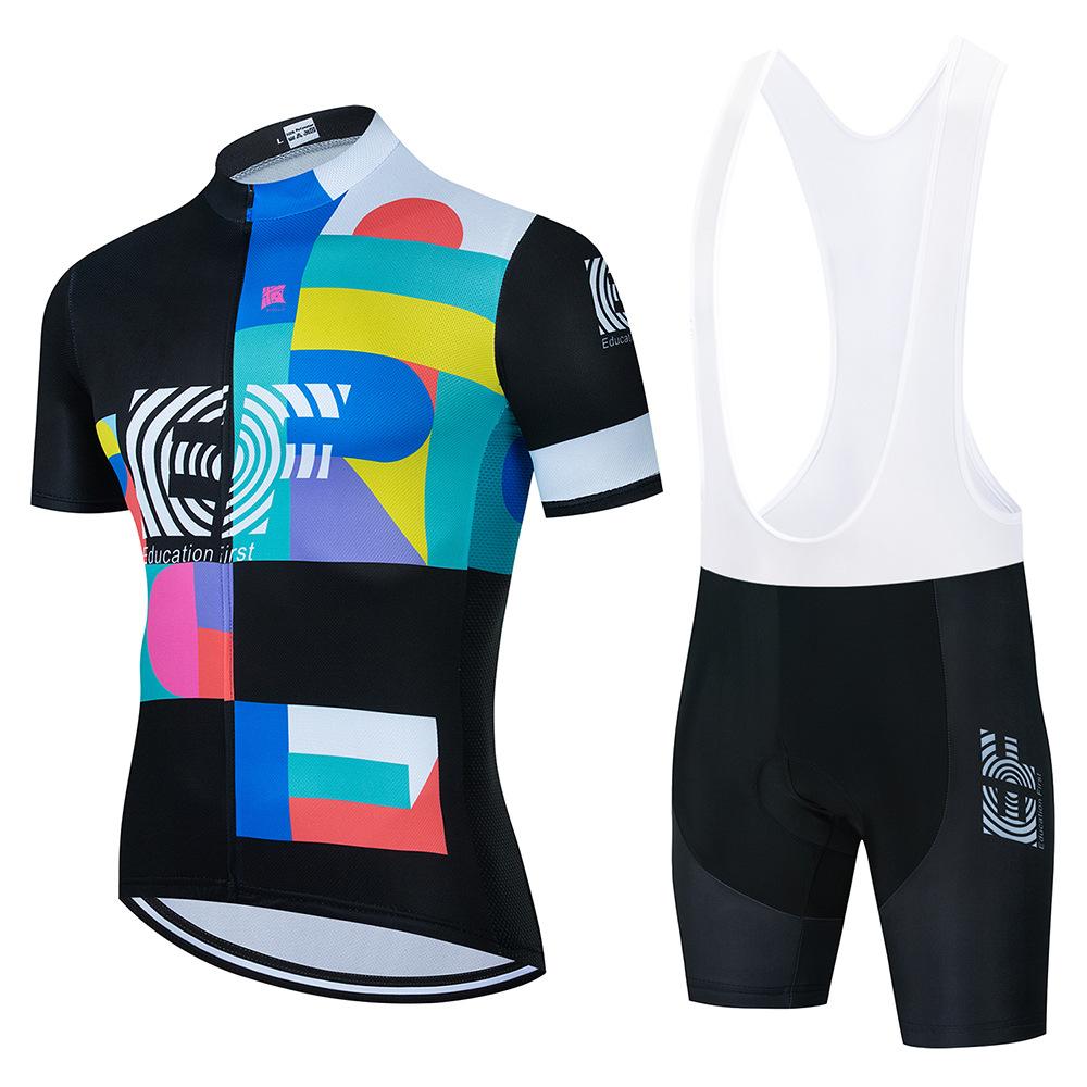 2026 Summer Men's Cycling Sweatshirt Short Sleeve Sports Bike Road Riding Suit Jacket Shorts