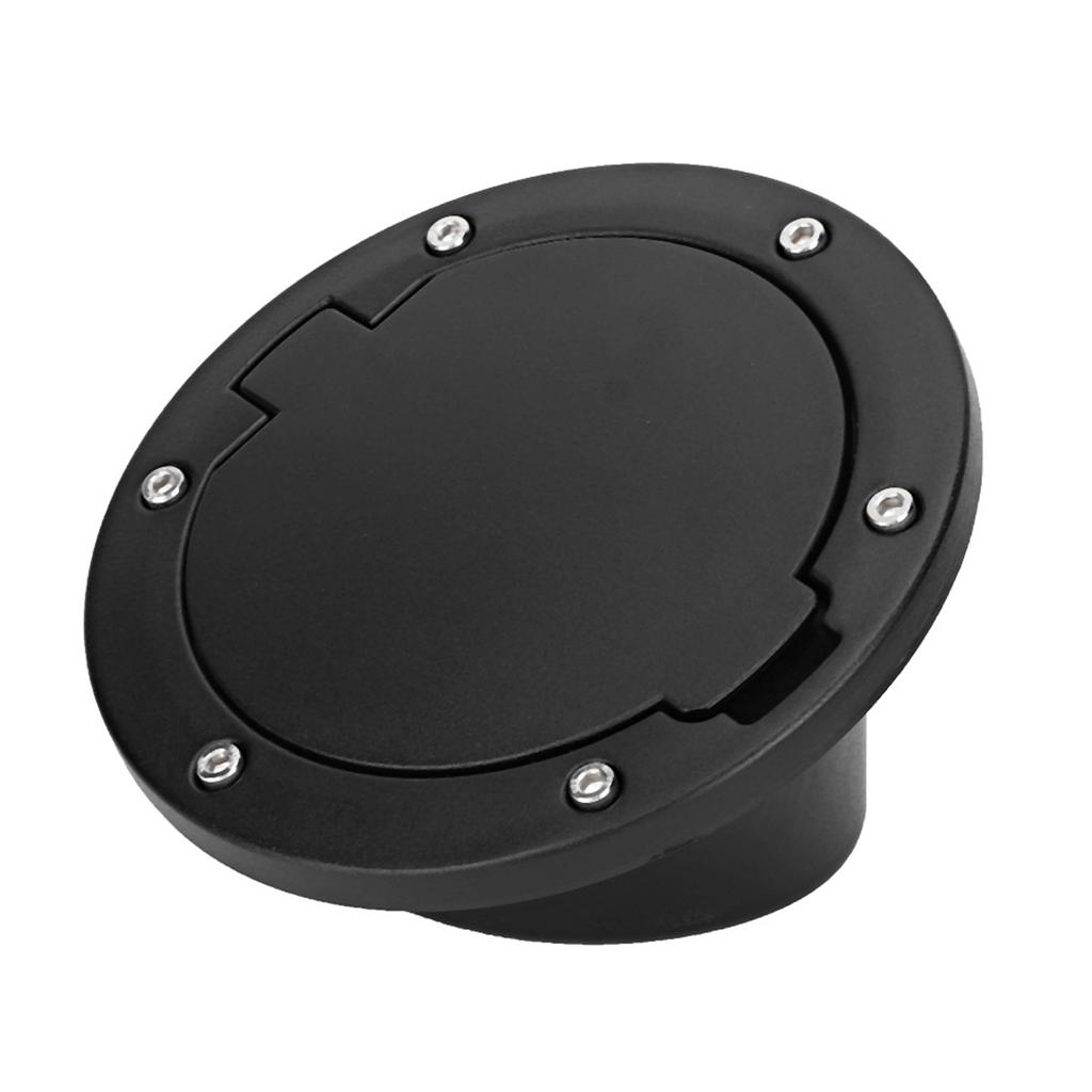 Black ABS Fuel Tank Cap Cover Fits for Jeep Wrangler JK 2007 2017 Car Accessory