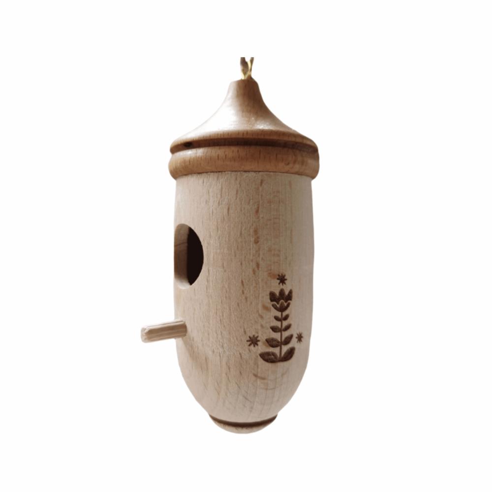 Handmade Hanging Bird House Mini Hummingbird Feeder Hummingbird House Garden Courtyard Decor style 4