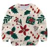 2025 Neues 4-14 Jahre Weihnachts-Hirsch-Sweatshirt für Mädchen und Jungen Große Größe Herbst Cartoon Schneemann Weihnachten Kinder Rundhals Weihnachts-Oberteile