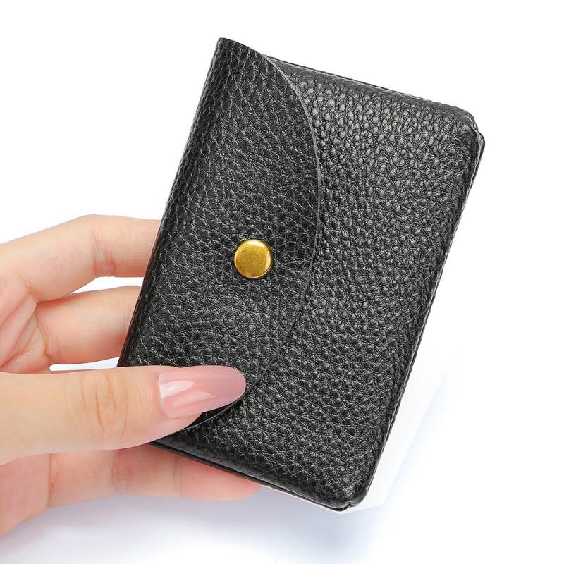 Men's Handmade Soft Cowhide Mini Coin Purse Women's Simple Leather Bag Card Business Storage