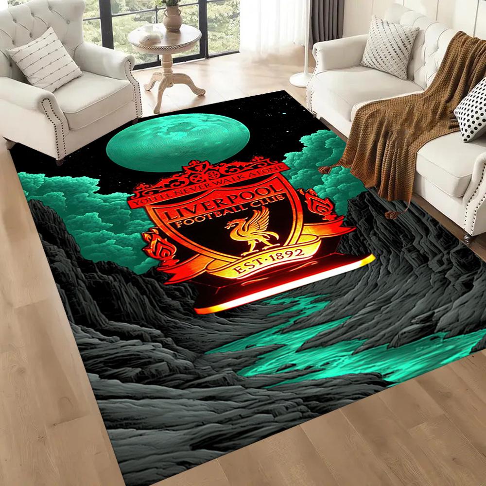Liverpool Football Club Floor Rug Office Rug Suitable For Study Room Balcony Outdoor Playrooms Antislip Rug Decorate Offices Birthdaychristmas Gift