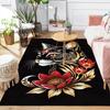 1pc Mysterious cat Print, Design Indoor Area Rug, Soft, Anti-Slip, and Durable Gaming Room Decor for Bedroom, Living Room, and Exercise Rugs