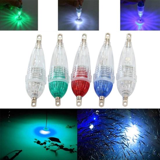 Mini LED Glowing Deep Sea Drop Underwater Tackle Fishing Squid Lure Light Lamp