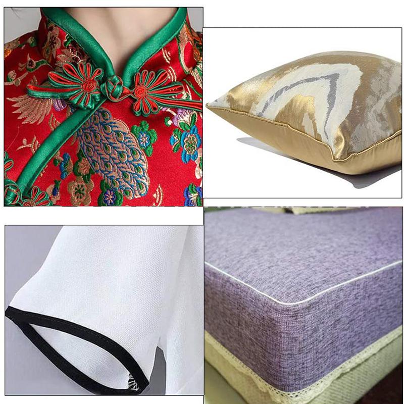 66M Edge Sewing Ribbon Cord Rope For Sofa Curtains Hats Clothes Cheongsam Hemming Garment Sewing DIY Patchwork Hemming Strip