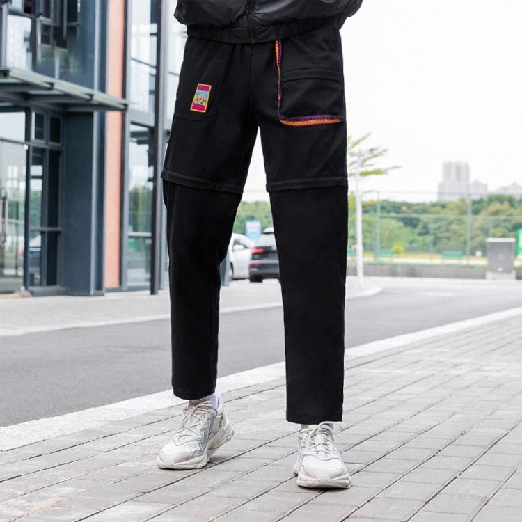 Adidas Originals Snow Mountain Series ADV Cargo Regular Fit Retro Casual Sports Long Pants Men Black GV0932