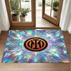 Borussia Dortmund Design Crystal Velvet Rug Soft Decorative Mat for Bedroom Entrance