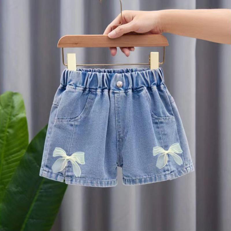 Neue Mädchen Jeansrockhosen Sommer Ausländische Shorts Kinder Faltenhosen Mode Koreanische Version von Kinderkleidung