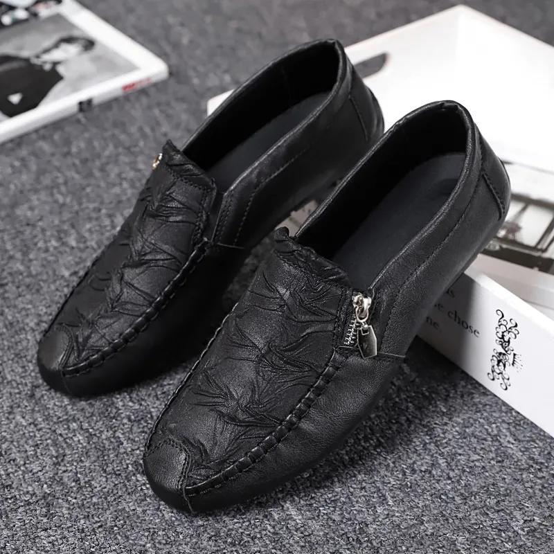 2024 Spring New Men's Loafers Shoes Microfiber  Casual Non-slip Outdoor Shoes Man Sneakers