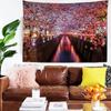 Office Living Room Tapestry Cherry Blossom Forest Tapestry Home Wall Decoration Tapestry