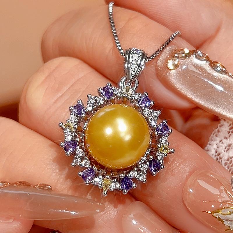 Set Bijuterii Colier Inel Perlă Naturală Imitație Farmec Unic Feminin Sens Înalt