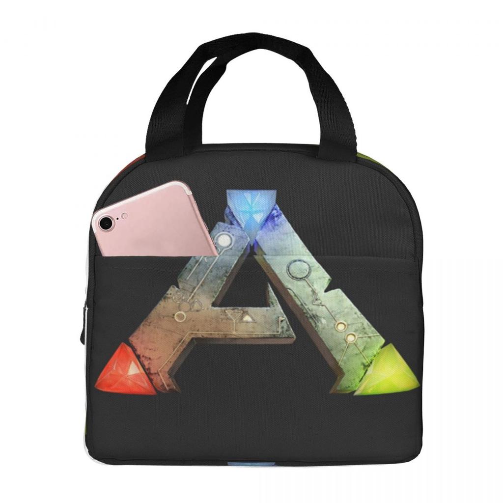 Tagesgeschenk Ark Survival Evolved Coole isolierte Lunchtasche für Frauen Büro-Kühler Thermische Lebensmittelbox Tragetasche Lunchboxen Behälter