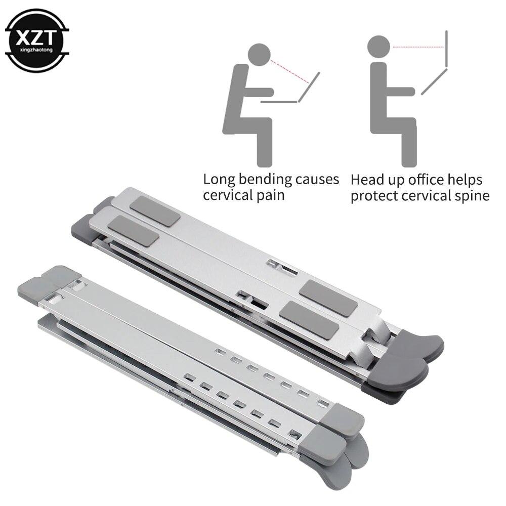 Adjustable Laptop Stand Aluminum for Macbook Tablet Notebook Stand Table Cooling Pad Foldable Laptop Holder