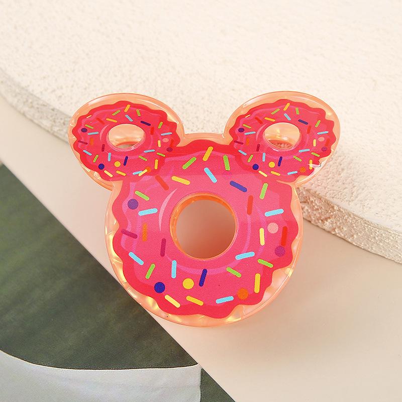 

1 шт. милый зажим-краб в виде пончика, имитация еды, зажим-акула, креативная заколка для хвостика, милый зажим