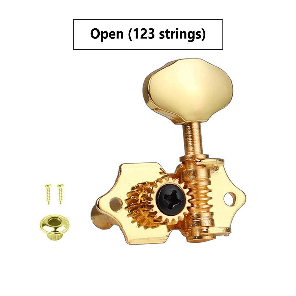 Acoustic Guitar String Tuning Pegs Kit With Screw Ferrule Universal Tuners Open Tuning Standard Accessories