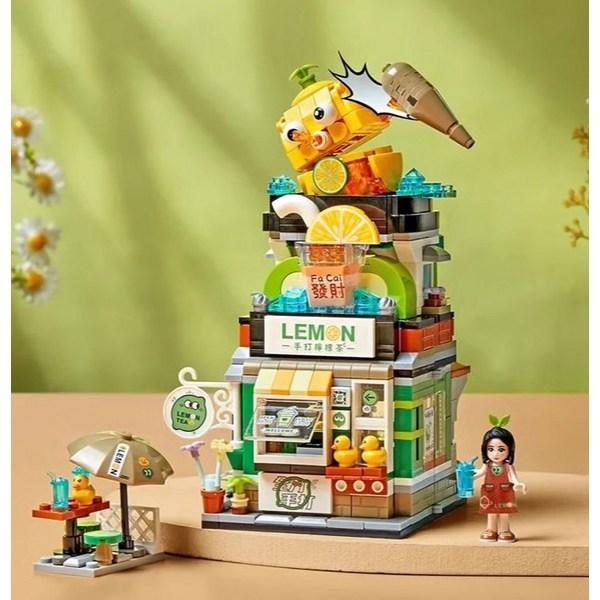 LOZ Mini Nano Block Street Store Series, 01 Lemonade Cafe, Korean