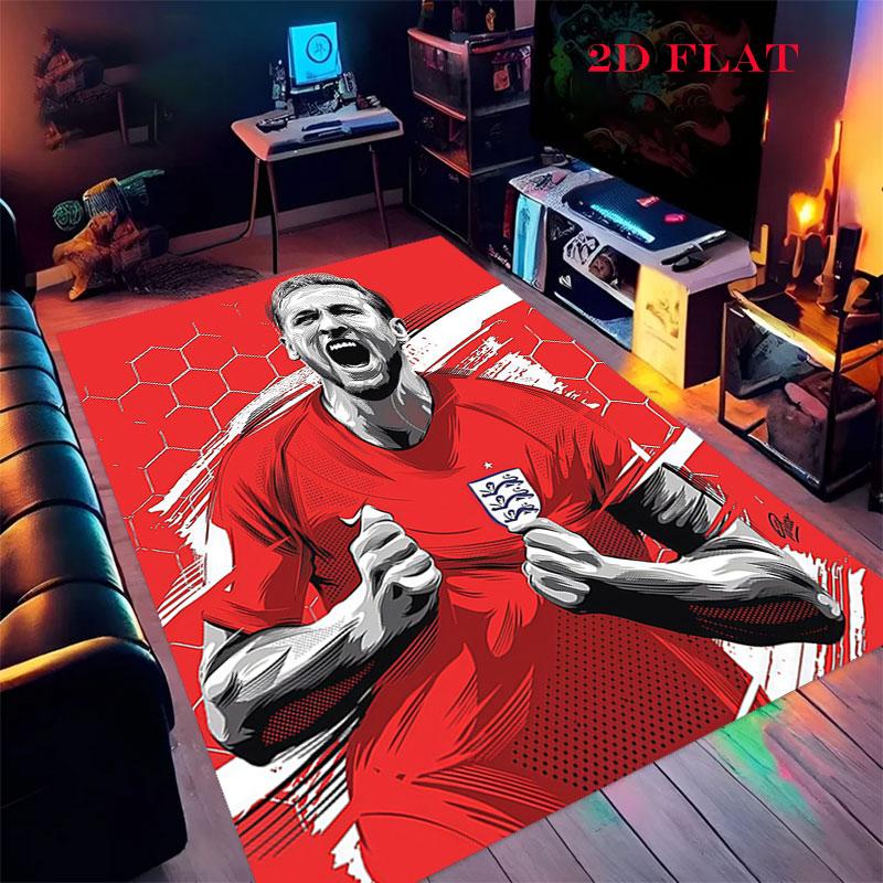 Harry Kane Vibes Poster Carpet Rug for Living Room Bedroom Home Sofa Decoration,Kids Play Nonslip Floor Mat