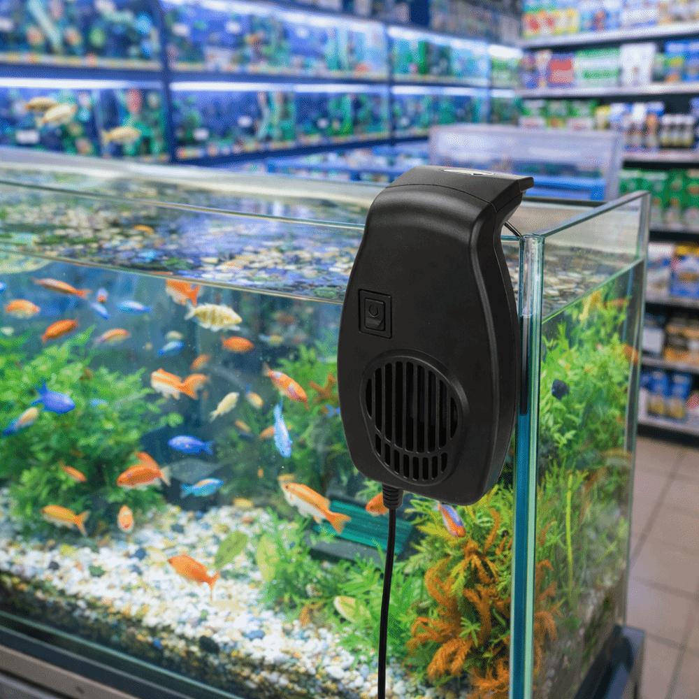 Wall Mount Aquarium Chiller Fan Energy Efficient Aquarium External Fan  Reptile Terrarium