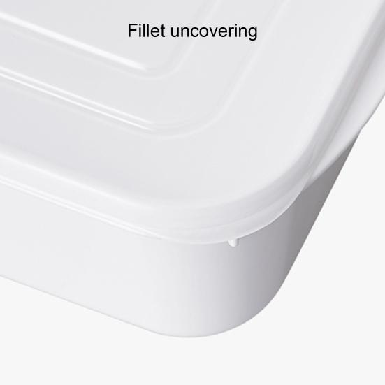Stackable Rectangular Food Grade Plastic Storage Containers with Lids for Fresh-Keeping