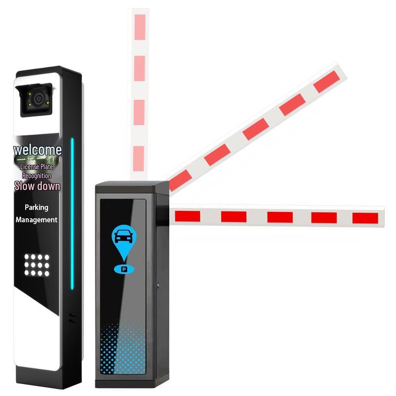 International License Plate Recognition Barrier Gate System with Multi-Language Support for Parking Management