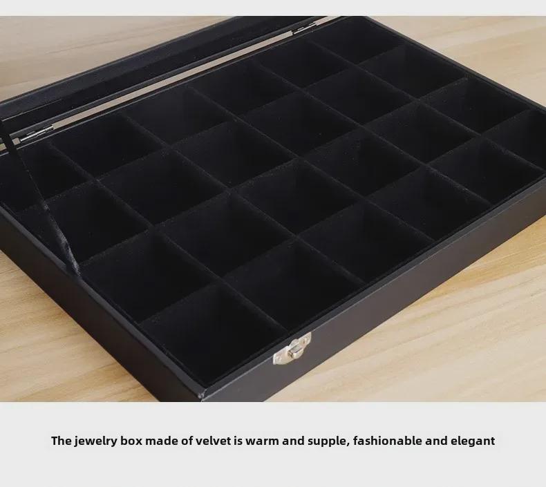 Luxury Buddhist Beads Jewelry Box with Lid: Dustproof Storage for Bracelets, Earrings, and Jade Accessories.
