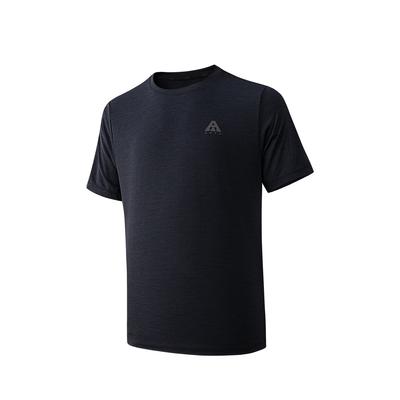 Outdoors Short Sleeve Knitted T-Shirt Summer 2026 Men Tops Black Gray 952626101-3