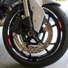Sticker Motorcycle Hub Sticker Wheel Sticker Rim Sticker Set Fit Yamaha Yzf R1 R1 Front Rear Full Set Decal (Black)