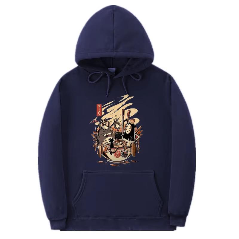 Spirited Away Japanese Animation New Hoodie Men Women Harajuku Pullover Street Wear Unisex Autumn Winter Plushed Brand Sweater