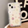 Simple color flower for iPhone17ProMax airbag mobile phone case 15 Apple 16 all-inclusive 13/14