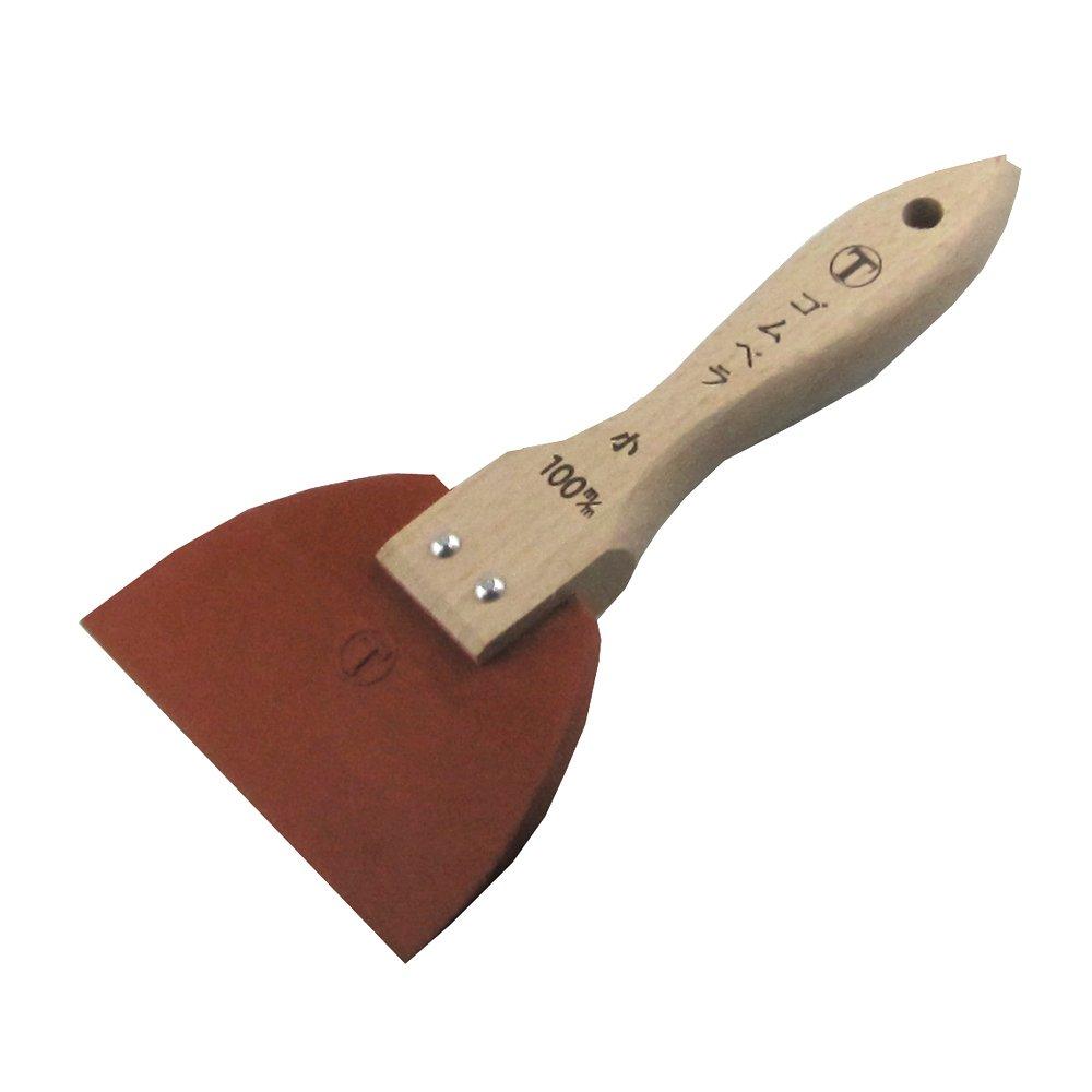 Otsuka Brush Handled Rubber Small Spatula, Red, красный