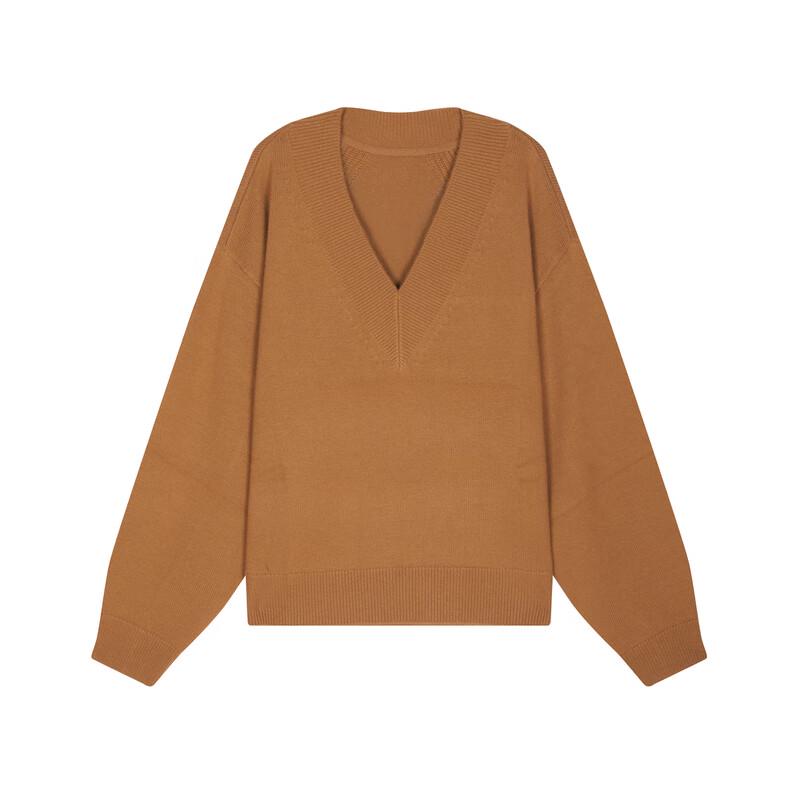 CROQUIS Men's 2024 Autumn Loose Fit V-Neck Sweater
